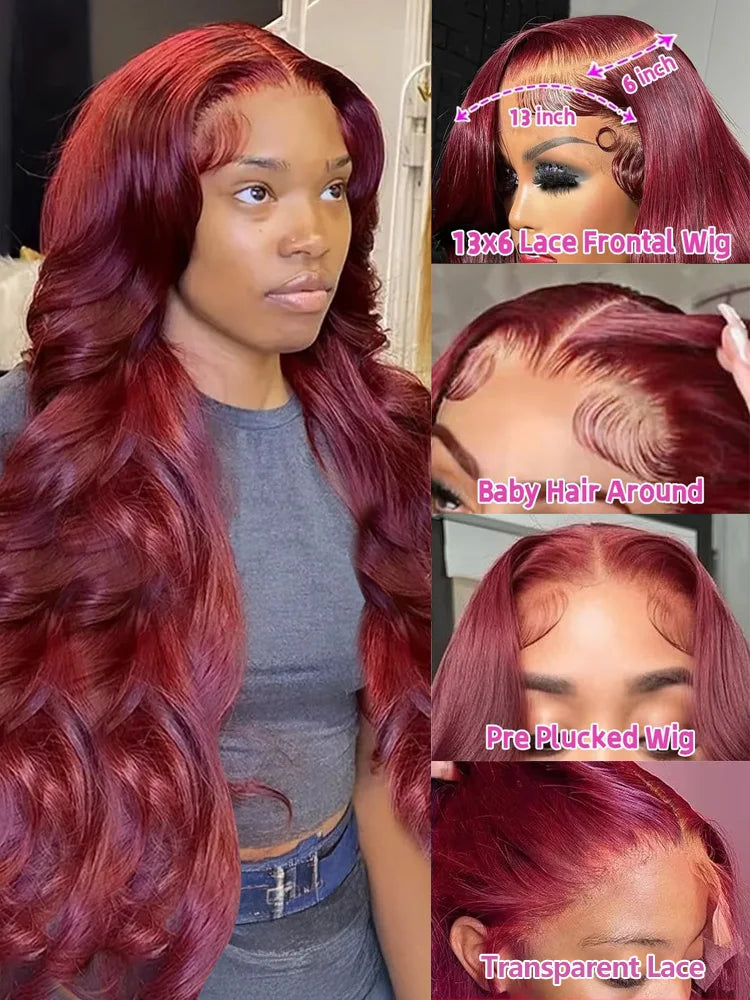 Body Wave Human Hair Wig – Transparent Swiss Lace for a Natural Look