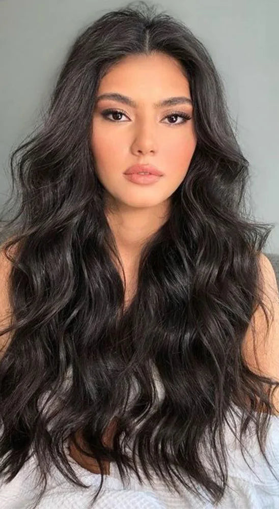 Mini Tape-In Hair Extensions - 100% Straight Natural Hair | Tiny Interface, Lightweight & Easy DIY Installation