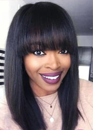 Cheap Straight Human Hair Short Bob Wigs – 8-16 Inch, 100% Human Hair, Natural Black Color