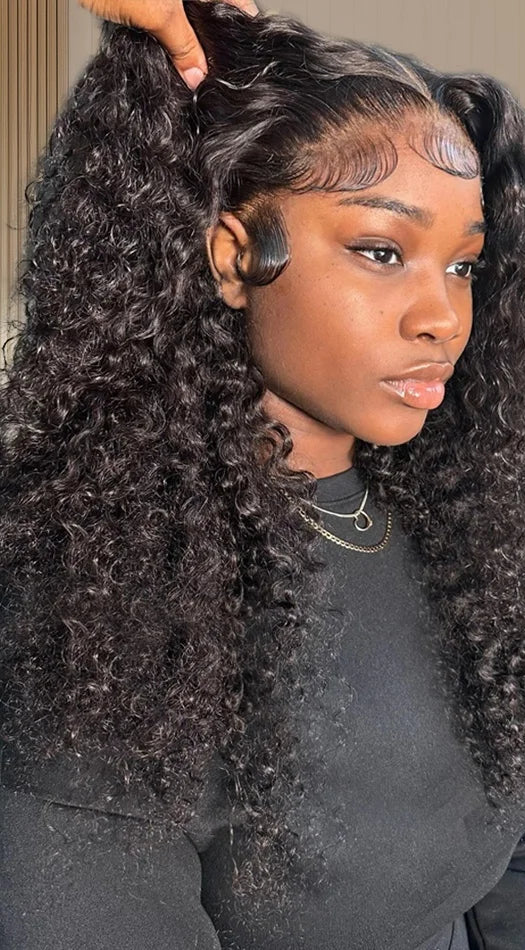 Short Deep Wave Wig – 100% Hair, Lace Front & Closure Options (4-16 Inches)