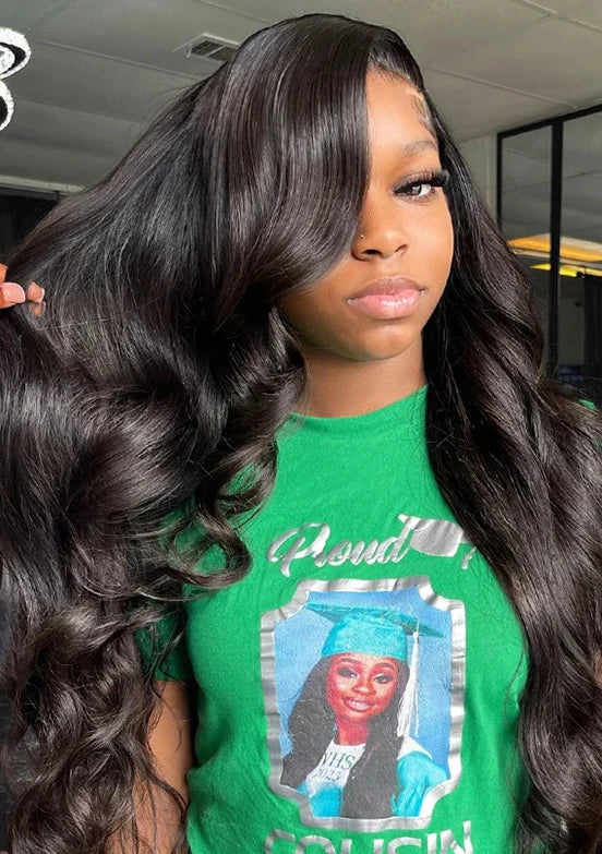 26+ Inch Body Wave HD Lace Wig – 100% Human Hair, Full Lace & Lace Front Options