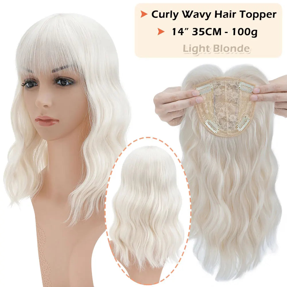 22-Inch Wavy Clip-In Hair Extensions – High-Temperature Fiber, 10 Color Options, Lightweight & Natural Look