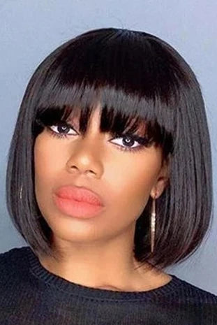 Short Straight Lace Front Wig – 4-16 Inches, Natural Look, All Color Options