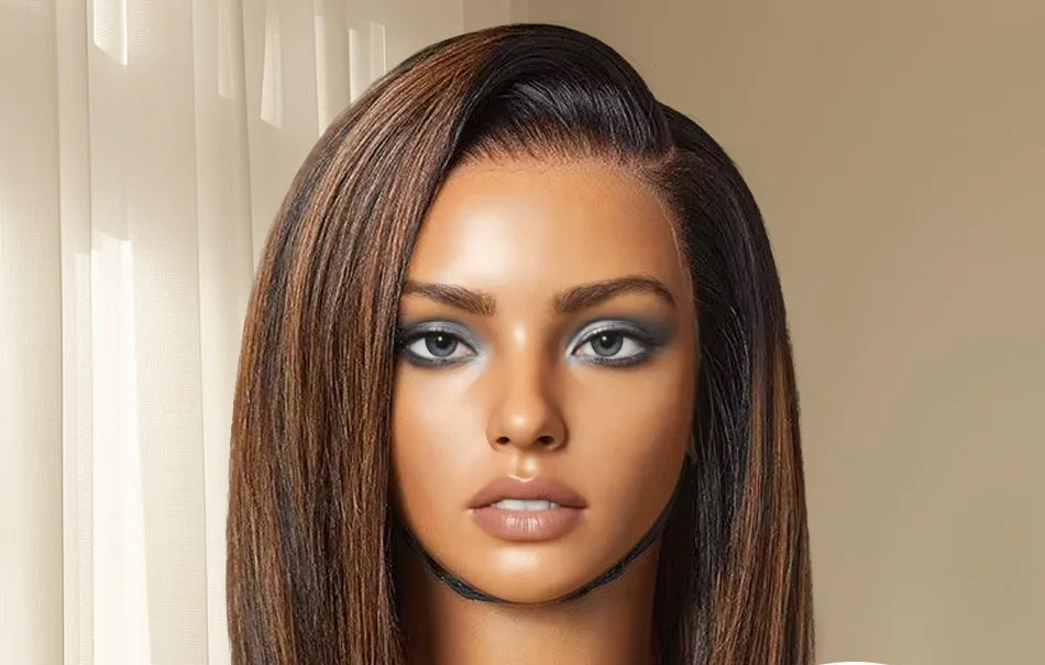 Short Straight Transparent Lace Wig – Human Hair for Natural Styling