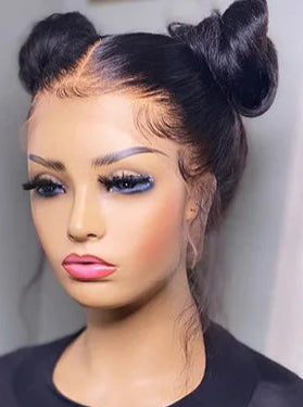 Premium Body Wave 13x6 Lace Wig – Long (26+ Inch), Dark Brown Lace, Human Hair, Hand Tied