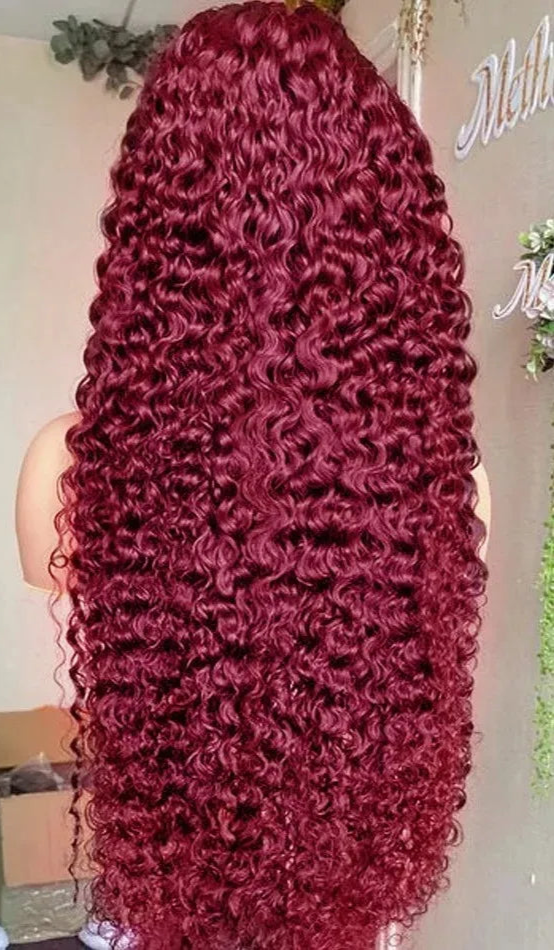 26+ Inch Deep Wave Lace Front Wig – Transparent Swiss Lace