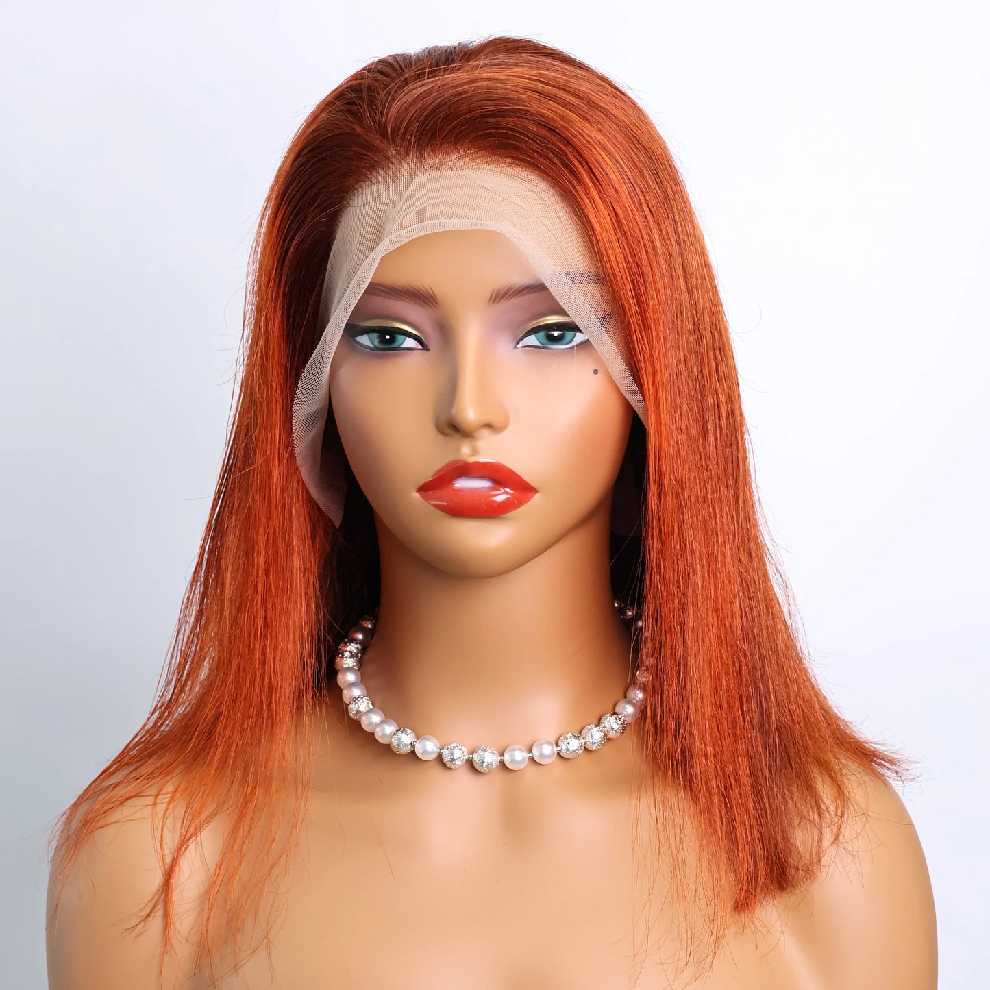 Short Straight Bob Wig – 100% Hair, 13x4 Lace Front, 180% Density, No Shedding