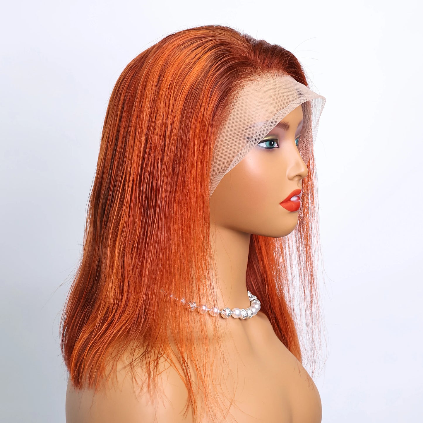 Short Straight Bob Wig – 100% Hair, 13x4 Lace Front, 180% Density, No Shedding