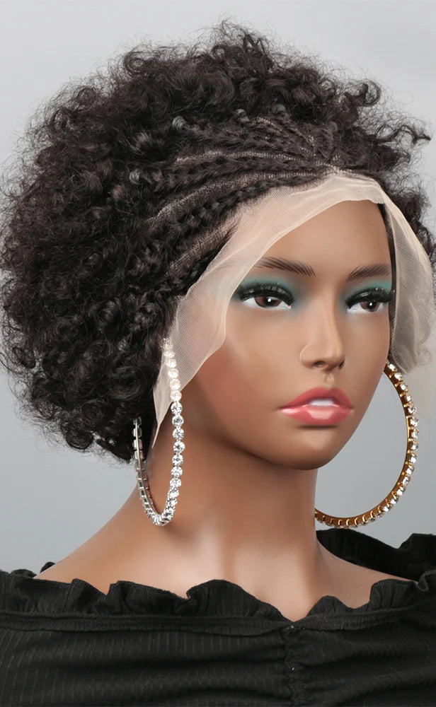 Kinky Curly 13x4 Lace Wig – 4-16 Inch, Swiss Lace, Human Hair, Transparent Lace, Permable, No Chemicals