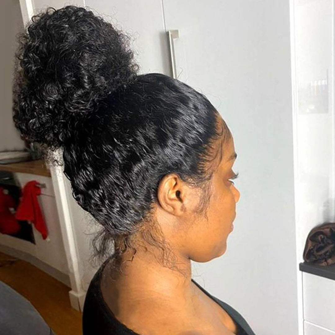 Jerry Curl 360 Full Lace Wig – Long 26+ Inch Transparent Swiss Lace Human Hair Wig