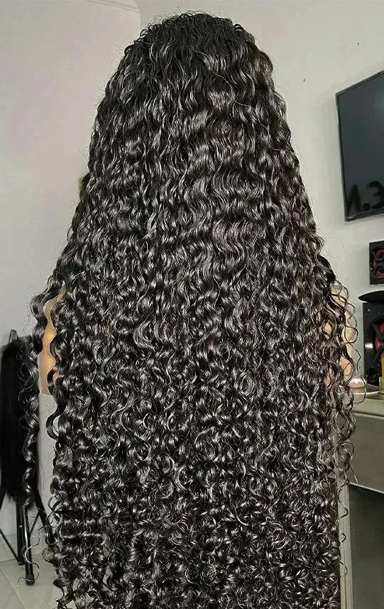 26-Inch Deep Wave Lace Front Wig – Hair, Transparent Swiss Lace, 13x6 & 13x4 Options