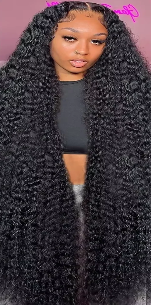 360 Full Lace Deep Wave Wig – HD Transparent Lace, 100% Human Hair, Pre-Plucked