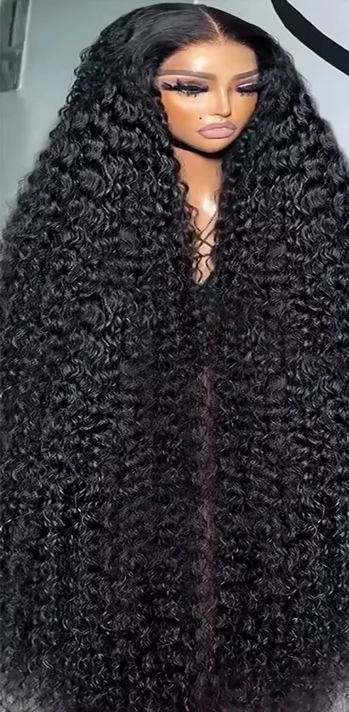 360 Full Lace Deep Wave Wig – HD Transparent Lace, 100% Human Hair, Pre-Plucked