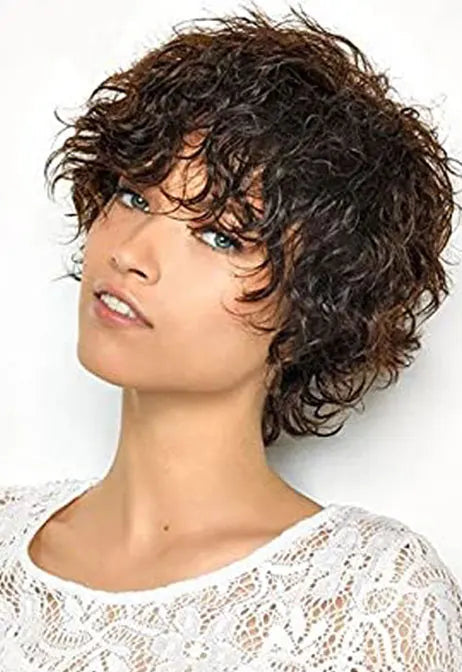 5-Inch Curly Synthetic Hair Topper Clip-In with Natural Shine & Lightweight Design