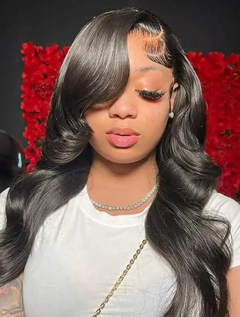 26+ Inch Body Wave Lace Front Wig – HD Transparent Lace, 13x6 Frontal, Human Hair