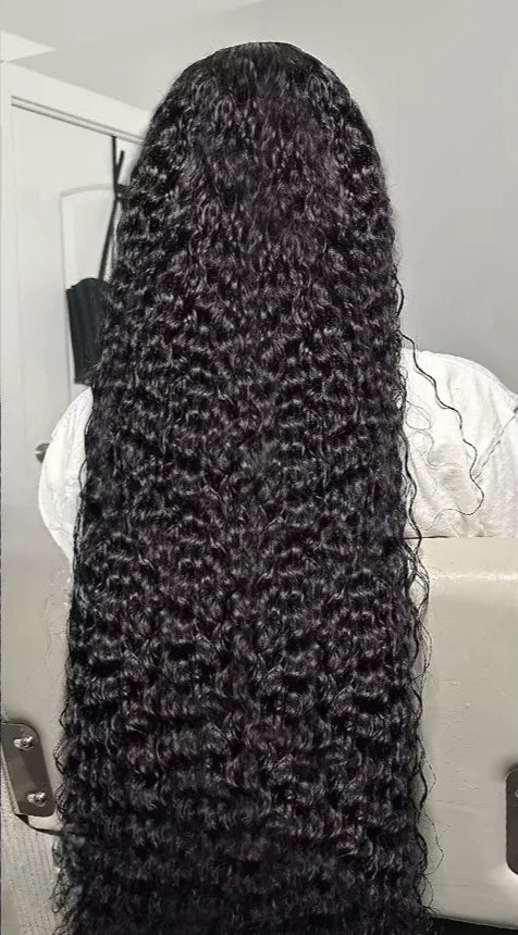 26-Inch Deep Wave Lace Front Wig – Transparent Swiss Lace for Natural Glam