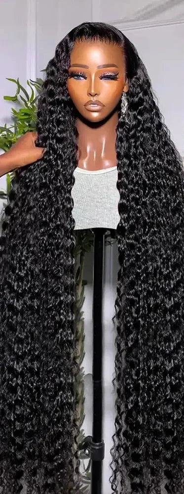 Loose Wave Human Hair Wig – 26+ Inch Transparent Swiss Lace Front Wig