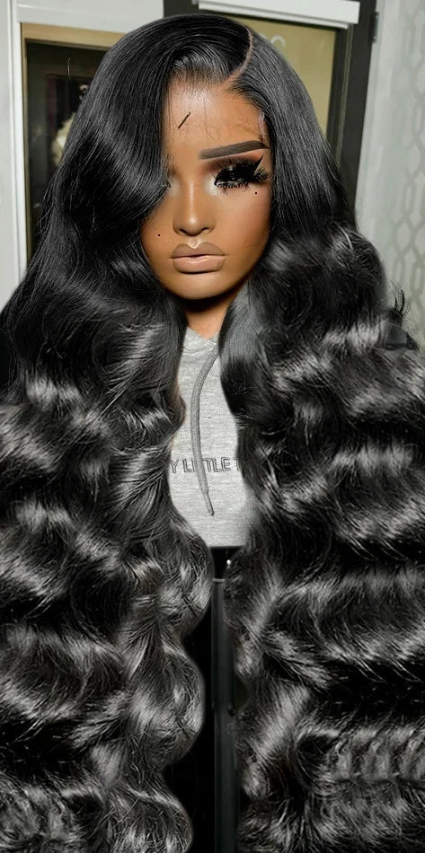 26+ Inch Body Wave HD Transparent Lace Wig | 100% Human Hair, Pre-Plucked Hairline