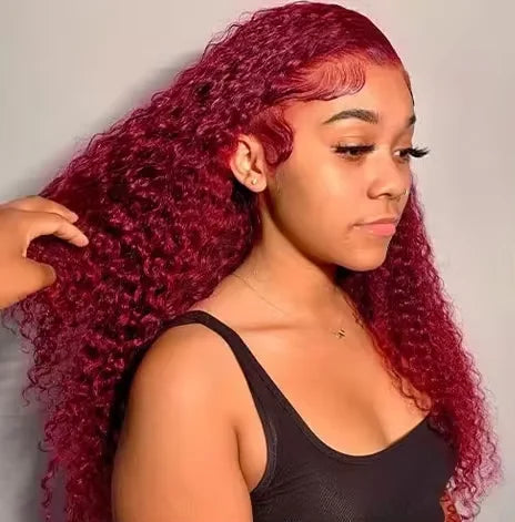 26-Inch Deep Wave Lace Front Wig – Transparent Swiss Lace for Natural Beauty