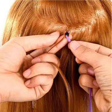 Professional Hair Extension Pliers for Nano Ring & Adhesive Extensions | Stainless Steel Flat Clamping Tool