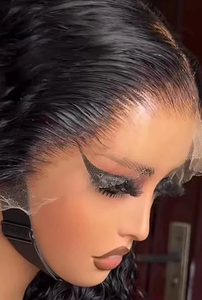 Long Loose Deep Wave Lace Front Wig – Transparent Swiss Lace (26+ Inches)