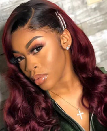 Ombre Body Wave Lace Front Human Hair Wig – 100% Human Hair, Transparent HD Lace, Customizable & No Shedding