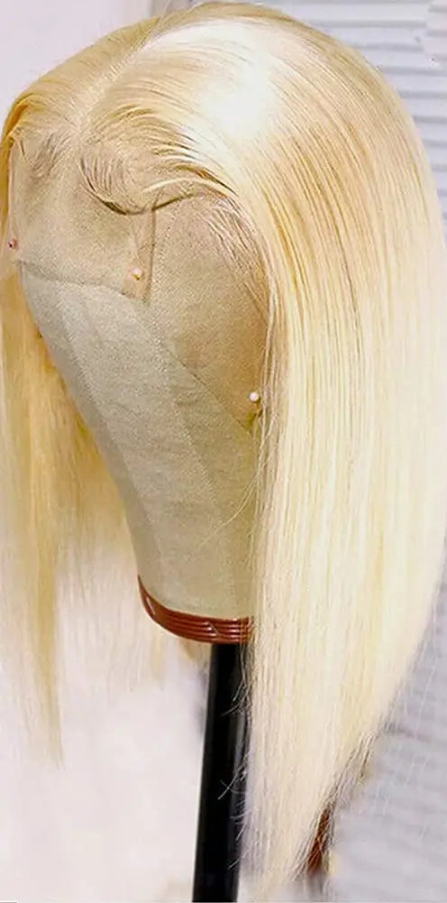 13x4 HD Lace Front Bob Wig – Vietnamese Human Hair, Straight, Pre-Plucked, No Shedding, 8-14 inches