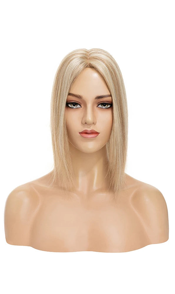 Premium 100% Human Hair Silk Base Topper – Lightweight, Natural Look & Customizable