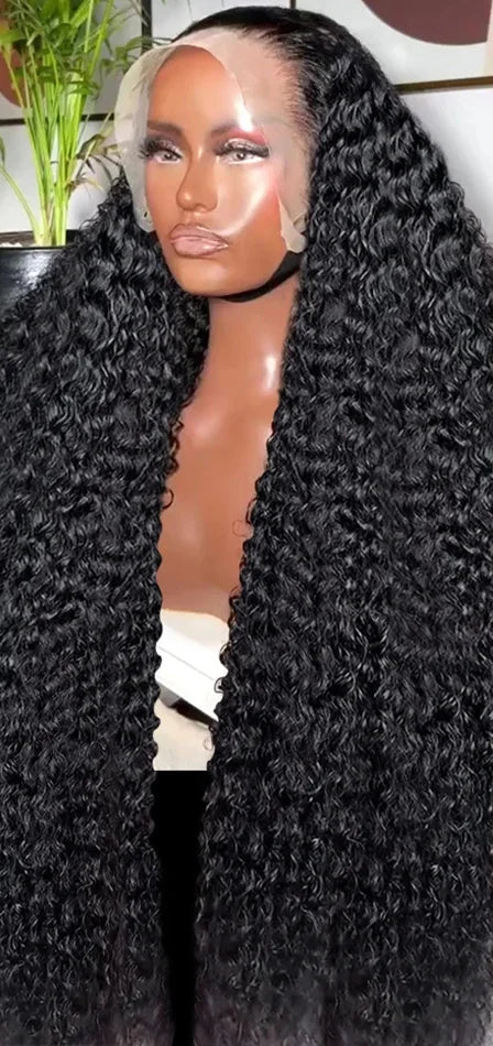 Premium 26+ Inch Deep Wave Lace Front Wig – Hair, Lace Closure & Front Options