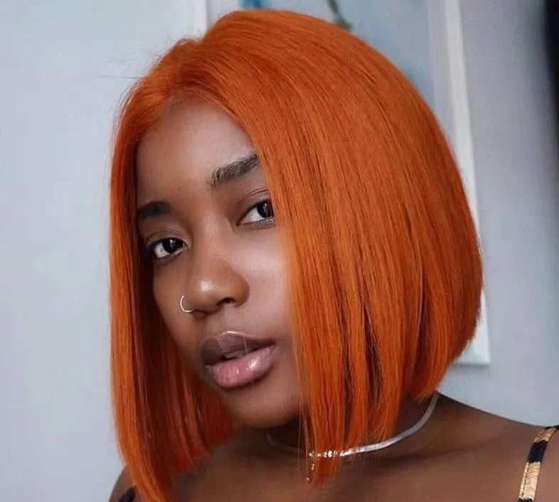 Short Straight Lace Front Wig – Hair, Transparent Swiss Lace