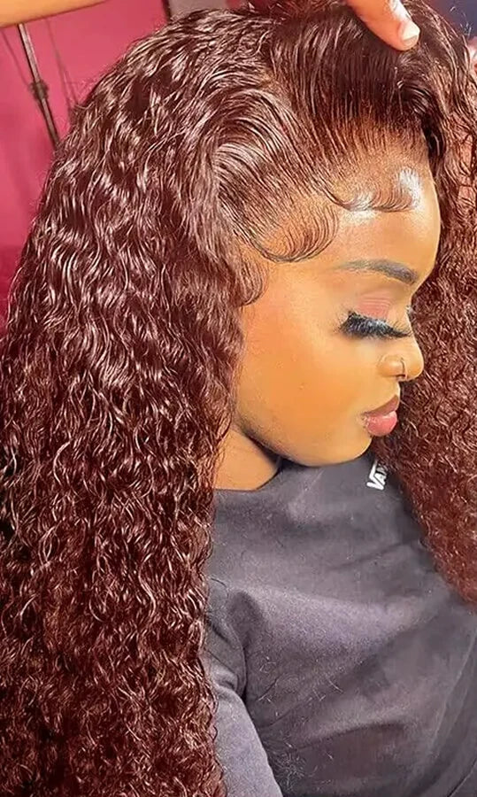 Premium Curly Lace Front Wig – 100% Hair, Transparent Swiss Lace