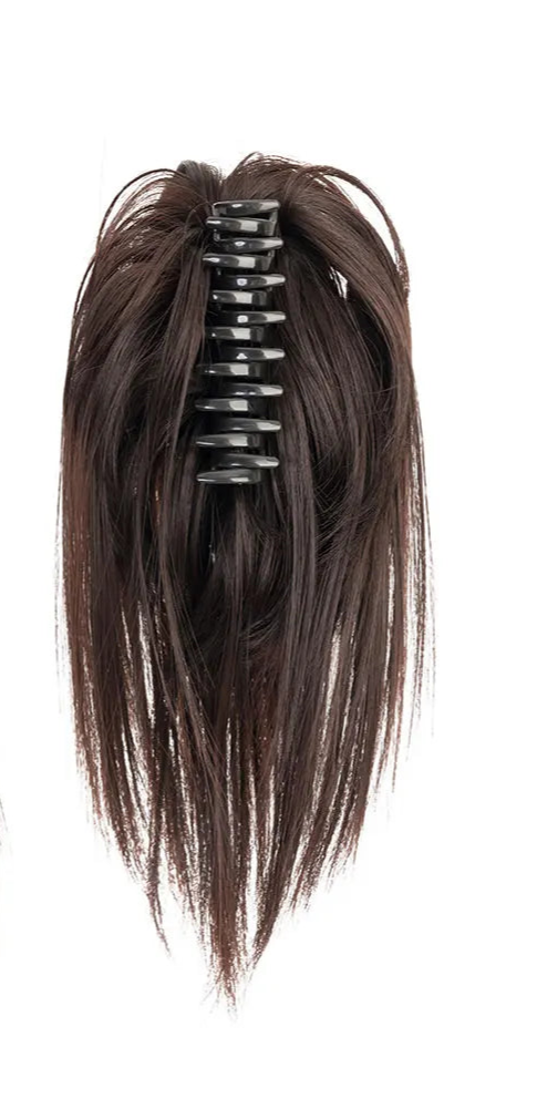 12-Inch Curly Claw Clip Messy Bun – High-Quality Synthetic Hair, Easy to Wear, Fluffy Volume