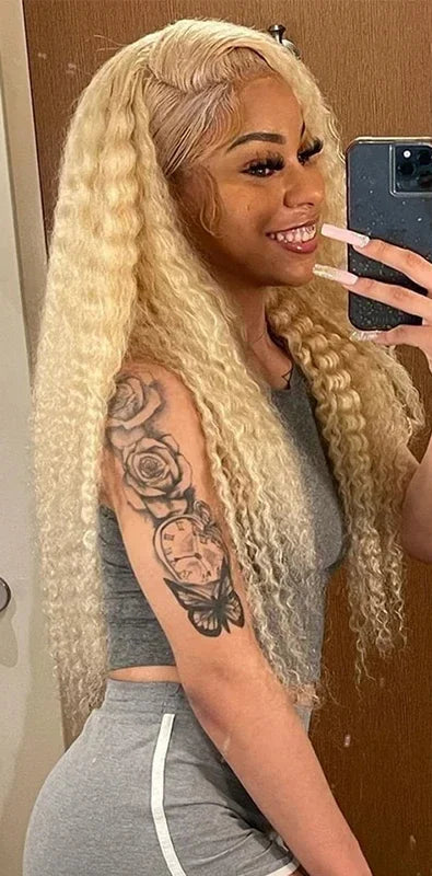 26+ Inch Deep Wave Virgin Brazilian Lace Wig – Transparent Swiss Lace, 13x6 & 13x4 Options