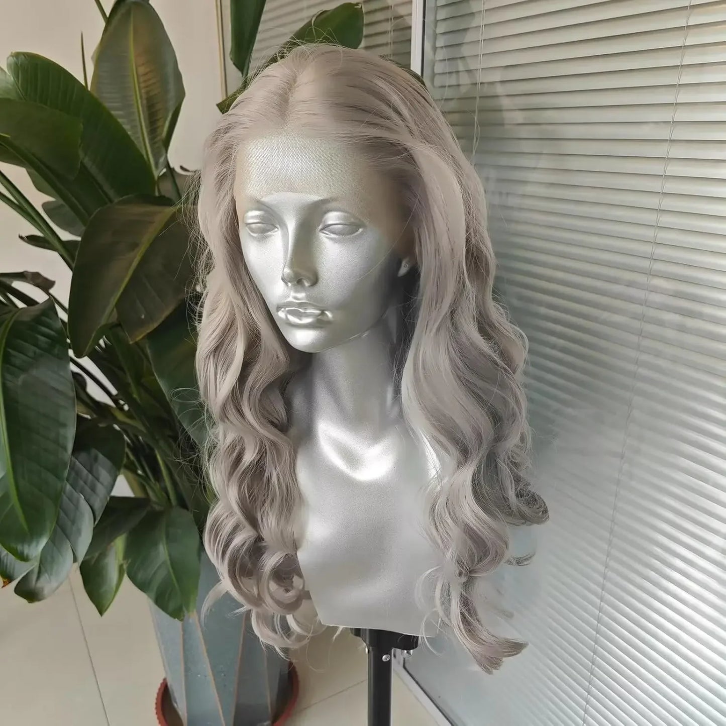 Synthetic Lace Front Wig – High-Quality Daily Wear Wig with 150% Density and Heat-Resistant Fiber