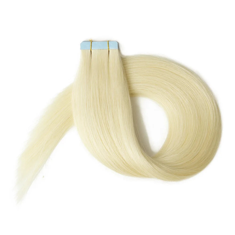 Premium Straight Tape-In Hair Extensions – 2g/pc, 100% Natural Human Hair for Length & Volume
