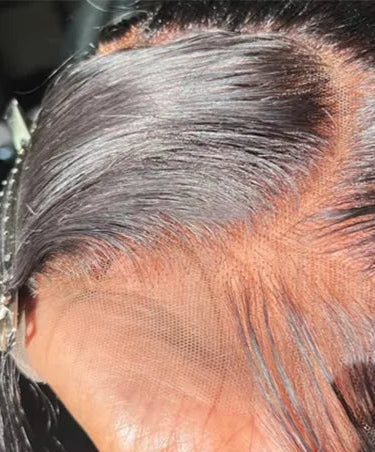 26+ Inch Transparent Lace Front & Closure Wig – Straight Human Hair, Dyeable in All Colors"