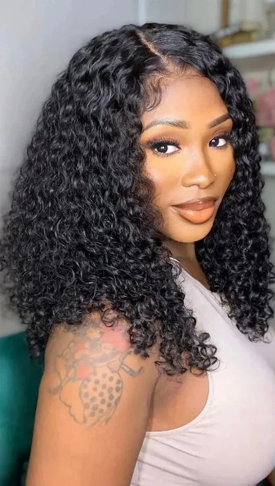 Short Curly Lace Wig – 13x6 HD Transparent Swiss Lace (4-16 Inches)