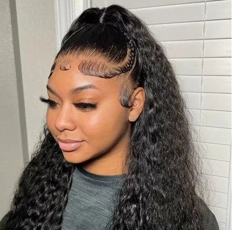 Deep Wave Transparent Lace Wig – Virgin Human Hair, Natural and Voluminous