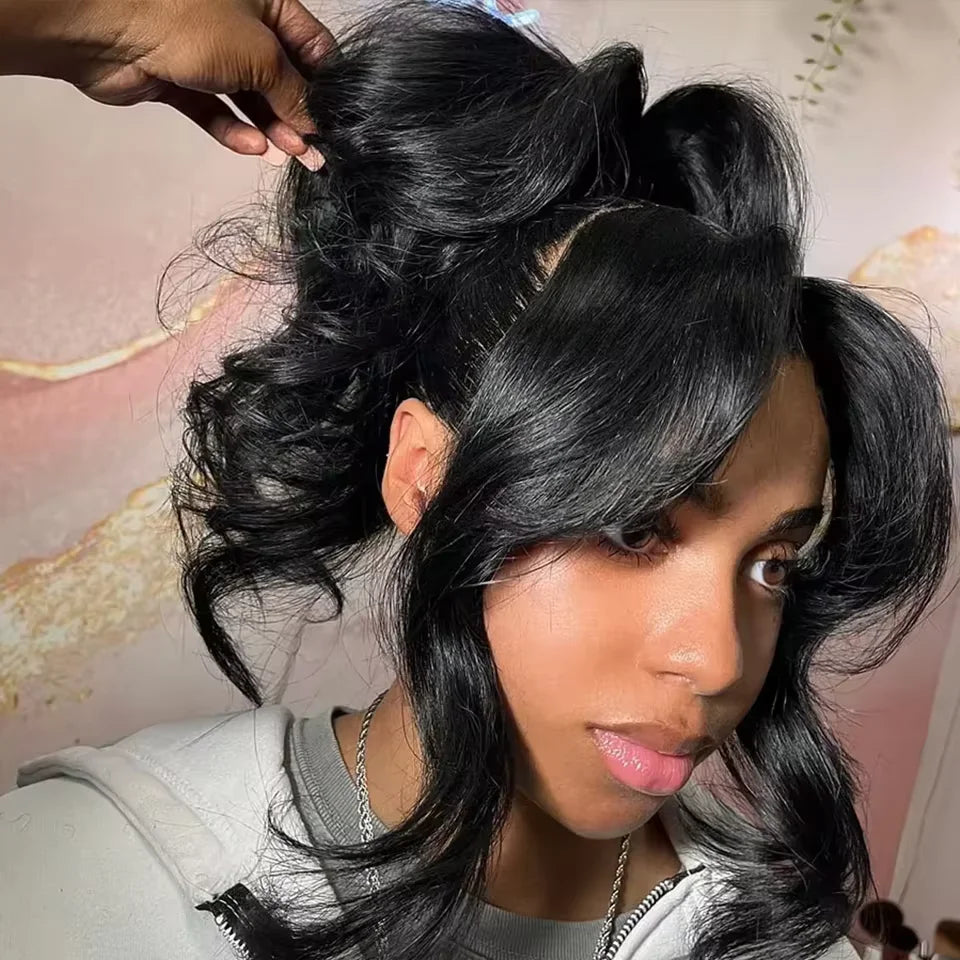 360 Full Lace Body Wave Wig – 100% Human Hair, Transparent Swiss Lace, Pre-Plucked Hairline