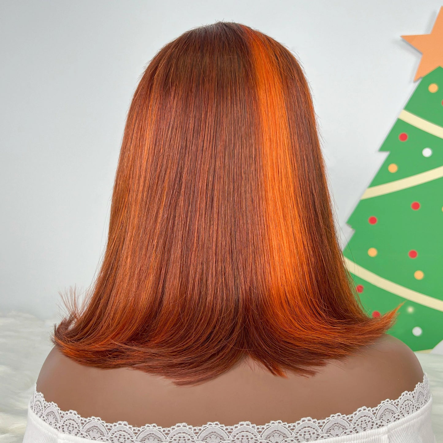 Short Bob Lace Front Wig – 100% Human Hair, 13x4 Transparent Lace, 180% Density