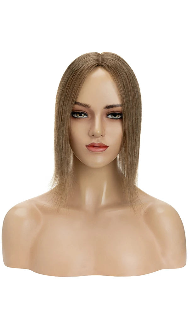 Premium 100% Human Hair Silk Base Topper – Lightweight, Natural Look & Customizable