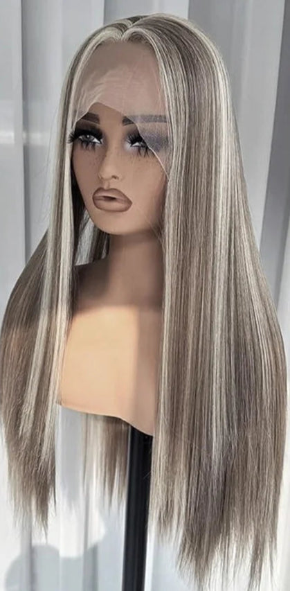Vietnamese Straight Lace Front Wig – 26+ Inch, Transparent Lace, Swiss Lace, Chemical-Free, Long Human Hair