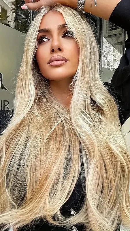 100% Natural Straight Human Hair Extensions - Chemical-Free, Perm-Ready Weaving