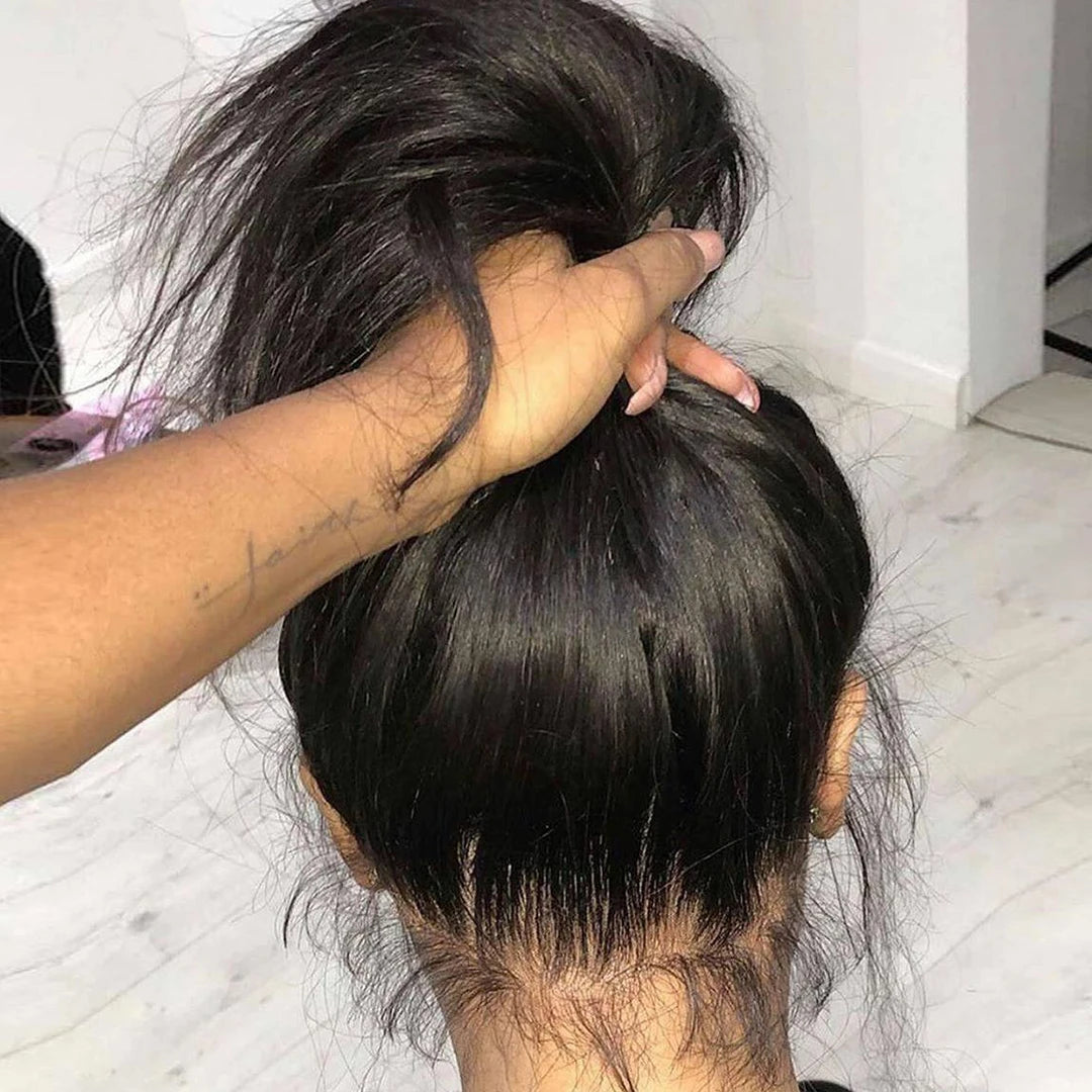 360 Full Lace Wig Human Hair – Pre Plucked & Glueless Body Wave, HD Transparent Lace, 26+ Inch Long Hair