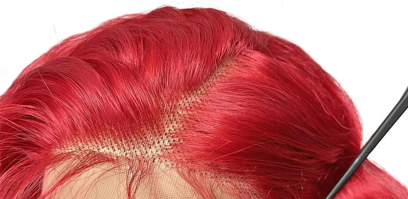 Virgin Deep Wave Lace Front Wig – 26+ Inch, 13x6 Lace, Transparent Swiss Lace, Permable, Natural Look