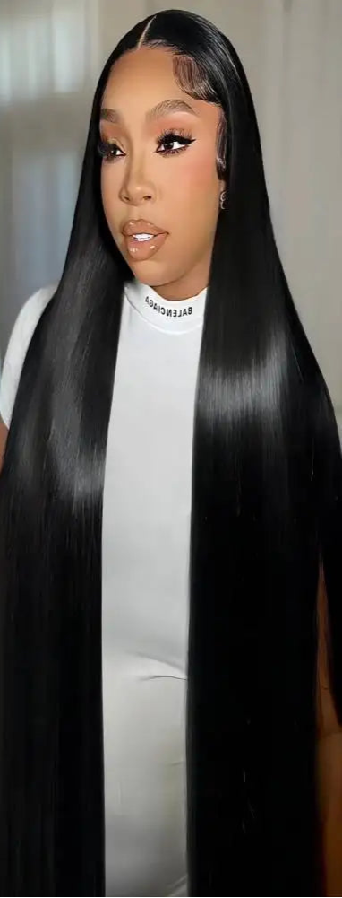 26+ Inch Straight Human Hair Wig | HD Transparent Lace Front Wig 13x4 & 13x6