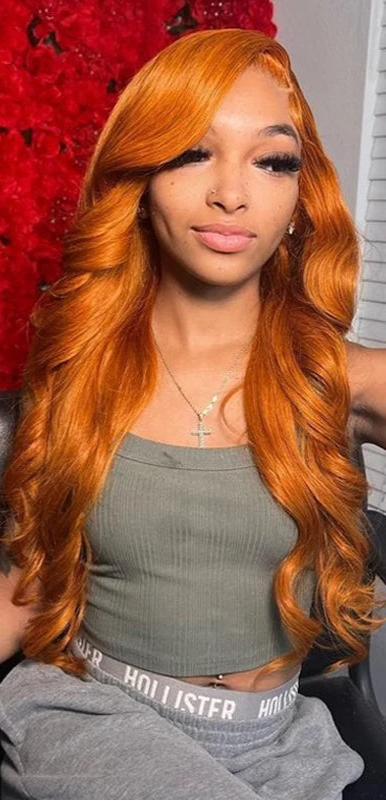 26+ Inch Body Wave Lace Front Wig – Transparent Lace, Natural Human Hair, Long & Voluminous