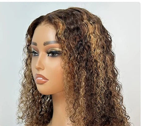 Loose Deep Wave Lace Front Wig – 100% Hair, Transparent Swiss Lace