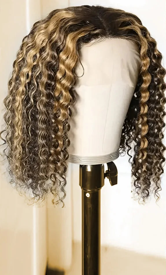Deep Wave Lace Front Wig – Hair, Transparent Swiss Lace