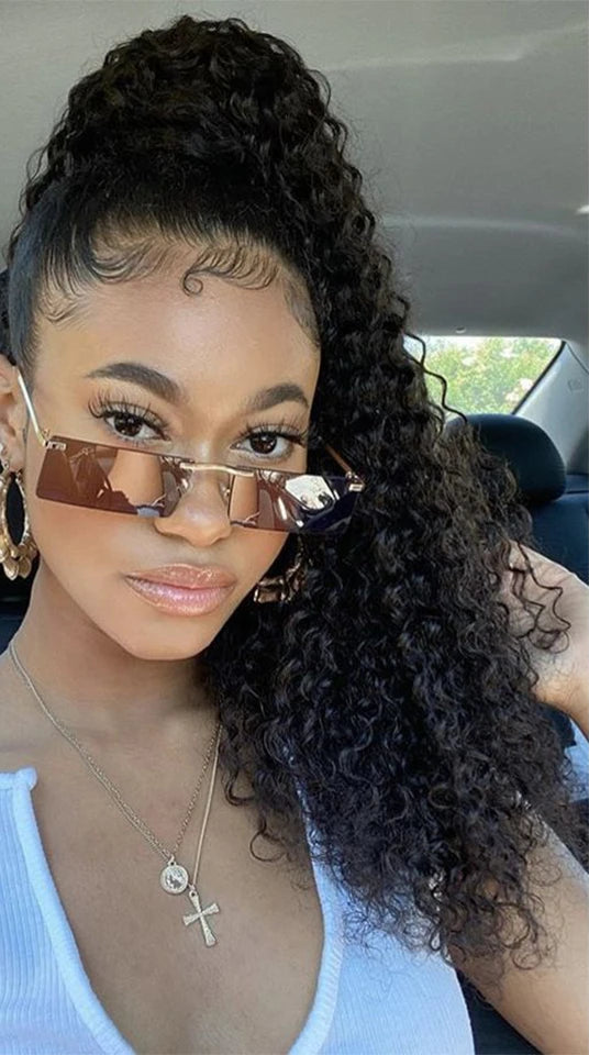 Virgin Curly Clip-In Hair Extensions – 100% Pure Human Hair, Dye & Perm Safe